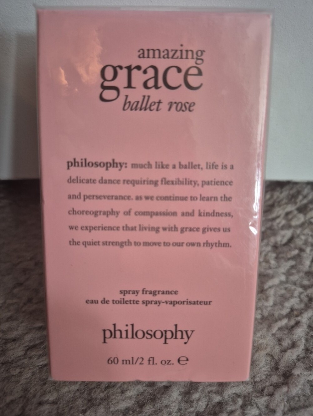 Philosophy Amazing Grace Ballet Rose EDT In A Light Pink Box